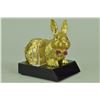 Image 10 : 24K Gold Plated Easter Bunny Card Holder Sculpture