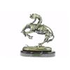 Image 1 : Silver Plated Rattle Snake Bronze Sculpture