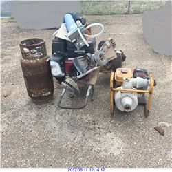 PUMPS, PROPANE TANK,WEED EATERS & MISC