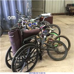 BICYCLES AND WHEEL CHAIR