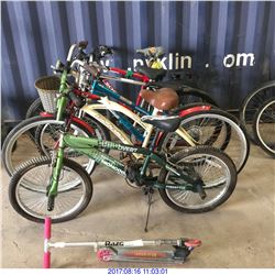 BICYCLES AND SCOOTER