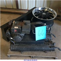 COMPRESSOR, RIMS & SPEAKER BOX