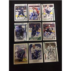 AUTOGRAPHED NHL HOCKEY TRADING CARDS LOT (TANEV, LUONGO, BOOTH)