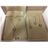 Image 2 : 14 KT GOLD EARINGS & NECKLACE SET