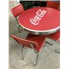 Image 2 : VINTAGE COCA COLA DINER TABLE W/ CHAIRS