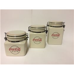 Coca-Cola Canister Set - ceramic