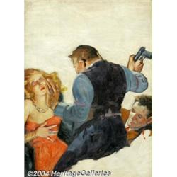 Lyman Anderson - Attributed - Original Pulp Cover Painting (1934).