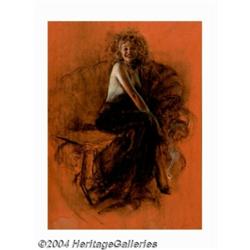 Rolf Armstrong (1890-1960) Original Pin-up Study (c.1940).