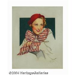 Mila Baine - Original Glamour Painting (c.1930).