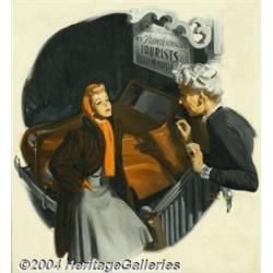 Walter Martin Baumhofer (1904-1987) Original Magazine Story Illustration (c.1950).