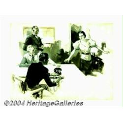 August Bleser (1898-1966) Original Magazine Story Illustration (c.1930).