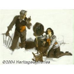 August Bleser (1898-1966) Original Magazine Story Illustration (c.1930).