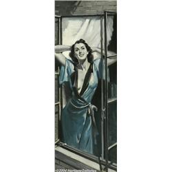 August Bleser (1898-1966) Original Magazine Story Illustration (c.1940).