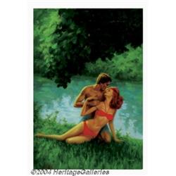 Stan Borack - Attributed - Original Paperback Cover Art (1982).