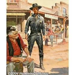 Ernest Chiriacka - Original Magazine Story Illustration (1955).