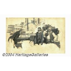 Dean Cornwell (1892-1960) Original Magazine Story Illustration (1927).