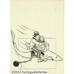 W. W. Denslow (1856-1915) Original Illustration (1904).