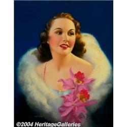 Edward M. Eggleston (1883-1941) Original Pin-up / Glamour Art (c.1930).