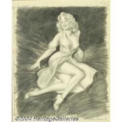 Harry Ekman (1923-1999) Original Pin-up Art (1965).