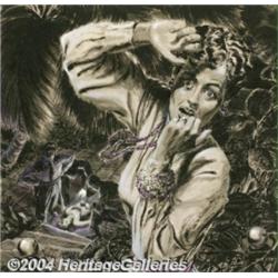 Edwin A. Georgi (1896-1964) Original Magazine Story Illustration (c.1950).