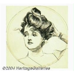 Attributed to, but possibly after, Charles Dana Gibson (1867-1944) Original Illustration Art (189