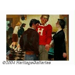 Lealand R. Gustavson (1894-1966) Original Magazine Story Illustration (c.1950).