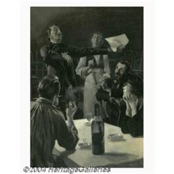 Alonzo Kimball (1874-1923) Original Magazine Story Illustration (1916).