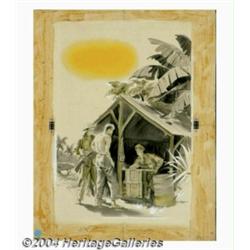 Al Kortner - Original Magazine Story Illustration (c.1945).