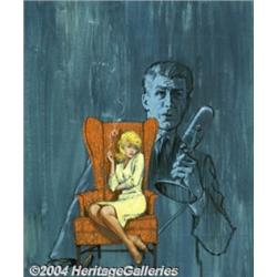 Lou Marchetti (1920-1992) - Attributed - Original Paperback Cover Art (1963).