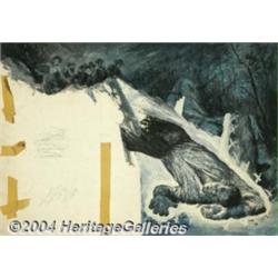 James Meese - Original Magazine Story Illustration (1956).