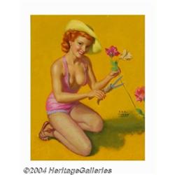 Earl Steffa Moran (1893-1984) Original Pin-up Art (c.1950).