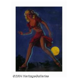 Zoe Mozert (1907-1993) Original Pin-up Art (c.1940).