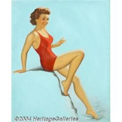 Walt Otto (1895-1963) Original Pin-up / Glamour Art (1962).
