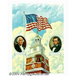 Taylor Oughton - Attributed - Original Calendar Art (c.1940).