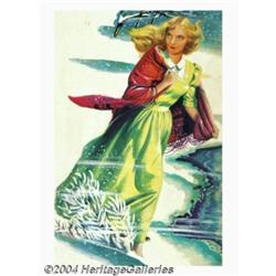 William Pachner - Attributed - Original Magazine Story Illustration (c.1950).