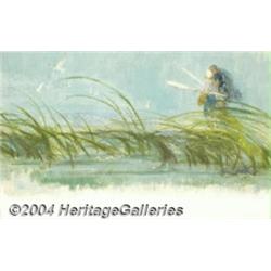 George Edward Porter - Original Magazine Story Illustration (c.1960).