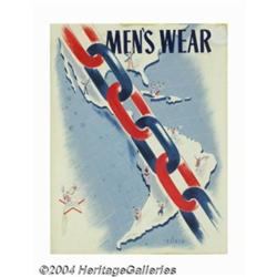 Leo Rackow - Original Illustration (c.1940s).