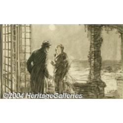 Henry P. Raleigh (1880-1944) Original Magazine Story Illustration (1928).