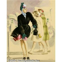 Alex Ross - Original Magazine Story Illustration (c.1946).