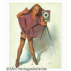 Donald H. "Rusty" Rust - Original Pin-up Art (c.1960).