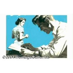 Arthur Sarnoff (1912-2000) Original Magazine Story Illustration (1951).