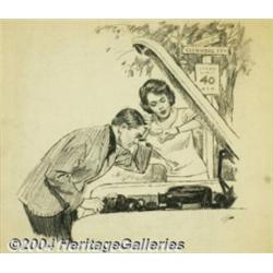 Arthur Sarnoff (1912-2000) Original Illustration (c.1960).