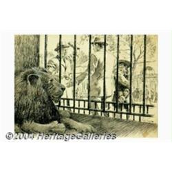 Arthur Sarnoff (1912-2000) Original Magazine Story Illustration (c.1950).