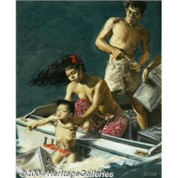 Martha Sawyers (1902-1988) Original Magazine Story Illustration (1940).