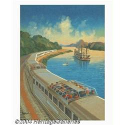 Paul Strayer (1885-1981) Original Advertising Illustration (1930-1940).