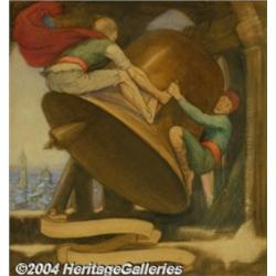 Stacy Tolman (1860-1935) Original Illustration (c.1925).