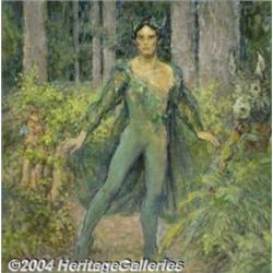 E. F. Ward (1892-1991) Original Painting (1980).