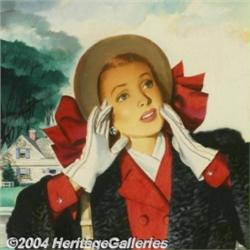 Jon Whitcomb (1906-1988) Original Magazine Story Illustration (c.1948).