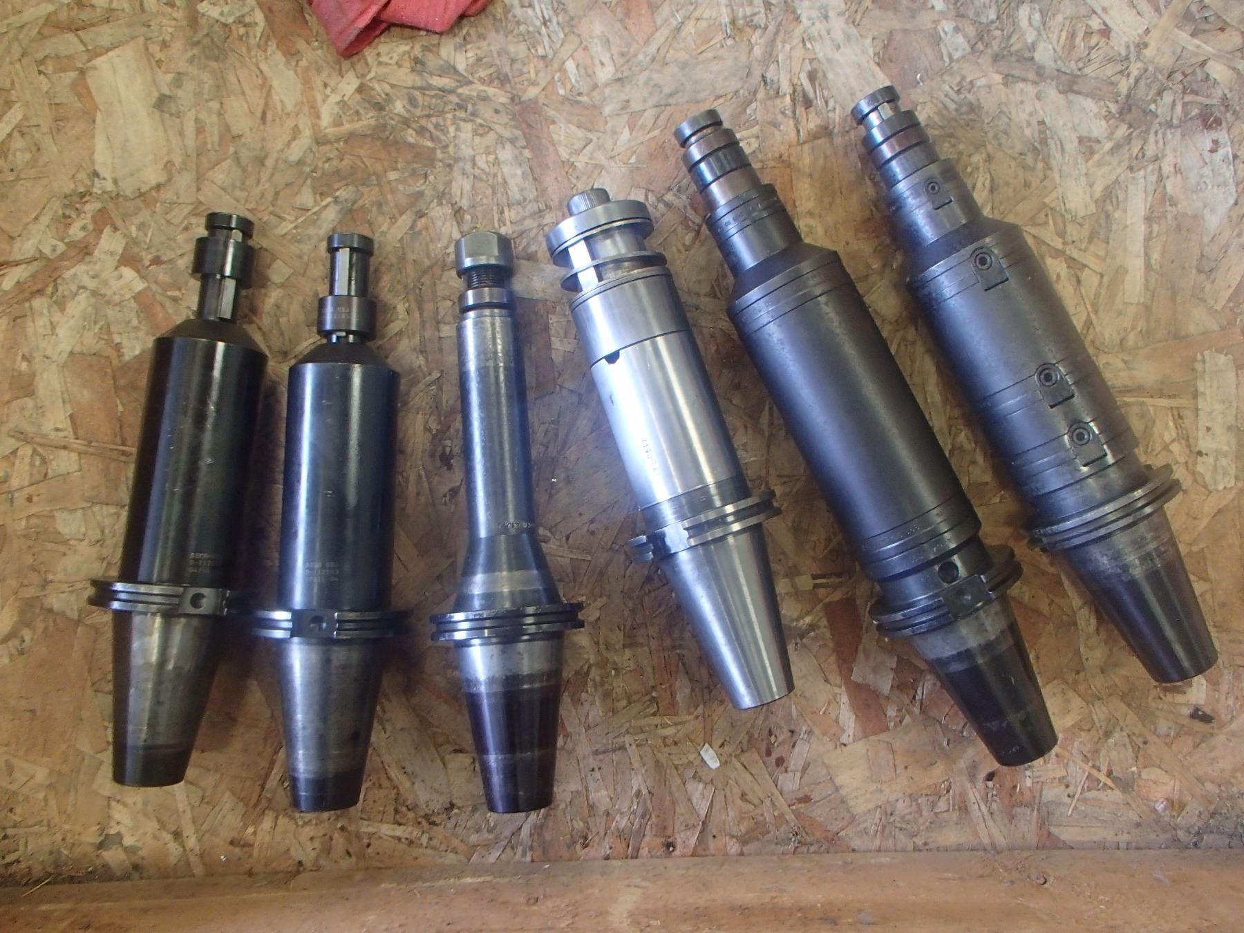 CAT50 Extended Arbor Tool Holders, 6 Total - BTM Industrial
