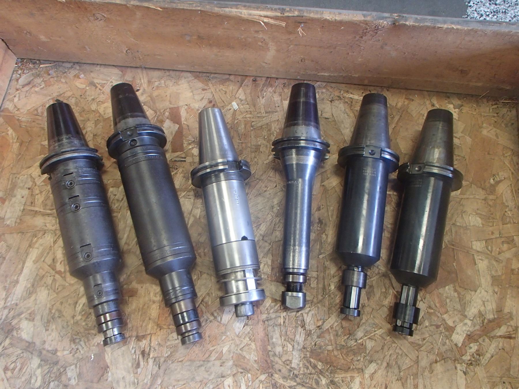 CAT50 Extended Arbor Tool Holders, 6 Total